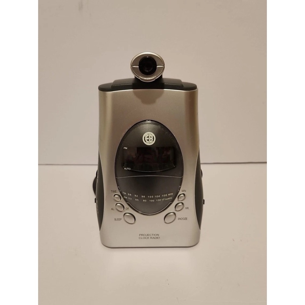 Projector alarm clock. Electro Brand Am/Fm Projection Clock Radio - Works